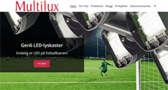 Desktop Screenshot of multilux.no