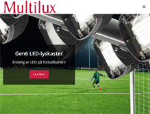 Tablet Screenshot of multilux.no